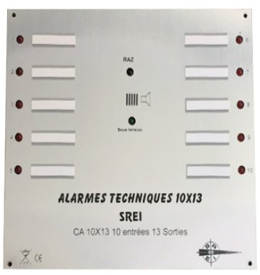centrale alarme 10 entrees